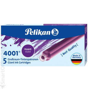 Naboje do piór PELIKAN GTP/5 dugie, fioletowe (5szt)