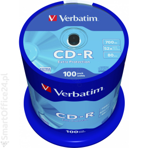 Pyta CD-R VERBATIM 700MB cake (100szt)