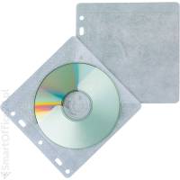 Koperta Q-CONNECT na 2xCD/DVD wpinana biaa (40szt)