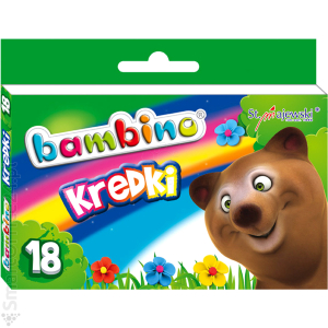 Kredki wiecowe BAMBINO (18kol)