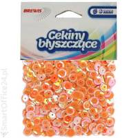 Cekiny ozdobne BREWIS byszczce, 8mm, miedziane (10g)