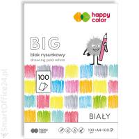 Blok rysunkowy HAPPY COLOR BIG A4/100k, 100g, biay