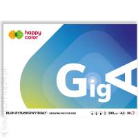 Blok rysunkowy HAPPY COLOR GigA A2/30k, 100g, biay