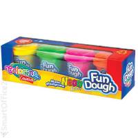 Ciastolina COLORINO Creative Fun Dough 4 kolory neonowe