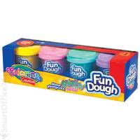 Ciastolina COLORINO Creative Fun Dough 4 kolory z brokatem