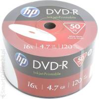 Pyta DVD-R do nadruku HP 4, 7GB szpindel (50szt)