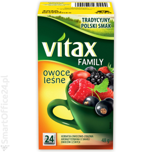 Herbata owocowa VITAX Family owoce lene (24szt)