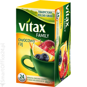 Herbata owocowa VITAX Family owocowy raj (24szt)