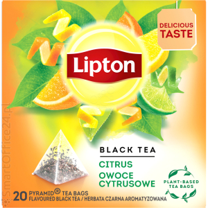 Herbata owocowa LIPTON Piramidki Owoce Cytrusowe (20szt)