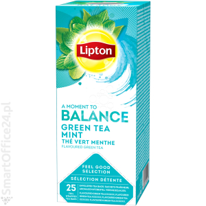 Herbata zielona LIPTON Green Tea Mint w kopertach (25szt)