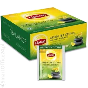 Herbata zielona LIPTON Green Tea Citrus w kopertach (100szt)