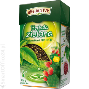 Herbata liciasta BIG-ACTIVE zielona z opuncj (100g)