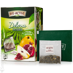 Herbata zielona BIG-ACTIVE granat i pigwa (20szt)