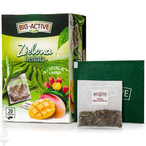 Herbata zielona BIG-ACTIVE opuncja i mango (20szt)