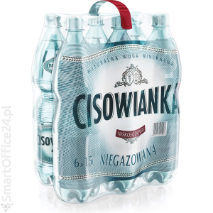 Woda mineralna CISOWIANKA 1.5l niegazowana (6szt) plastikowa butelka