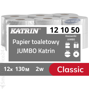 Papier toaletowy KATRIN CLASSIC Gigant, biay, 2W, 130mb (12 rolek)