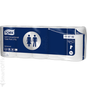 Papier toaletowy TORK Soft, 3W, 19.4mb, biay (10 rolek)