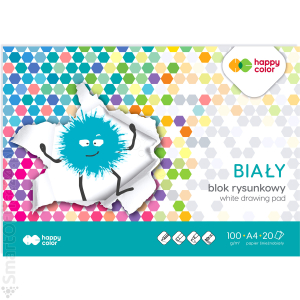 Blok rysunkowy HAPPY COLOR A3/20k, 100g, biay