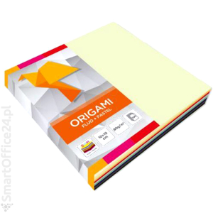 Papier do origami INTERDRUK Fluo+Pastel 10x10cm (100ark)