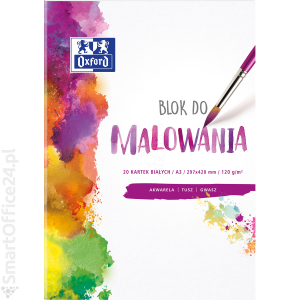 Blok do malowania OXFORD A3/20k, 120g, biay