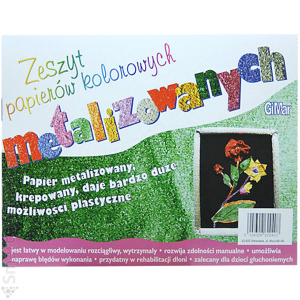 Zeszyt papierów kolorowych GIMAR C4/6k metalizowany