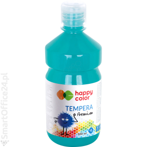 Farba tempera HAPPY COLOR Premium turkusowa 500ml