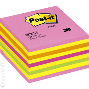 Karteczki 3M Post-it Kostka róowo-óta 76x76mm, 450 karteczek