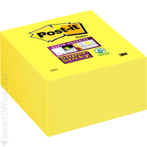 Karteczki samoprzylepne 3M Post-it Super Sticky, kostka óta, 76x76mm, 350 karteczek