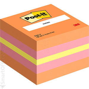 Karteczki samoprzylepne 3M Post-it mini-kostka, róowe, 51x51mm, 400 karteczek