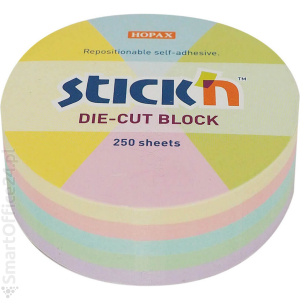 Notes samprzylepny STICK'N koo 67x67mm, mix 5 kolorów pastelowych (250k)