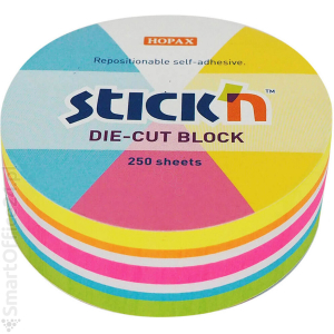 Notes samprzylepny STICK'N koo 67x67mm, mix 5 kolorów neon+biay (250k)