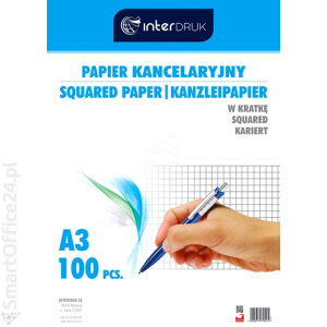 Papier kancelaryjny INTERDRUK A3/100k kratka