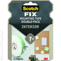 Tama montaowa 3M SCOTCH-FIX® Wewntrzna 19mm x 5m, piankowa, biaa